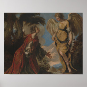 Poster Francesco Maffei - Hagar et l'Ange