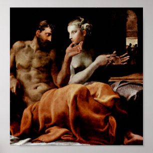 Poster Francesco Primaticcio - Odysseus et Penelope