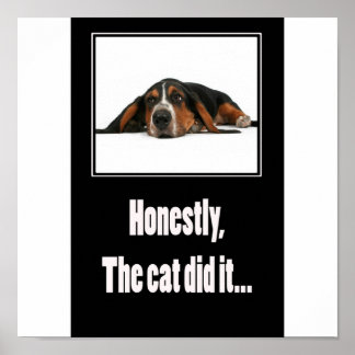 Poster Franchement, le chat l'a fait...
