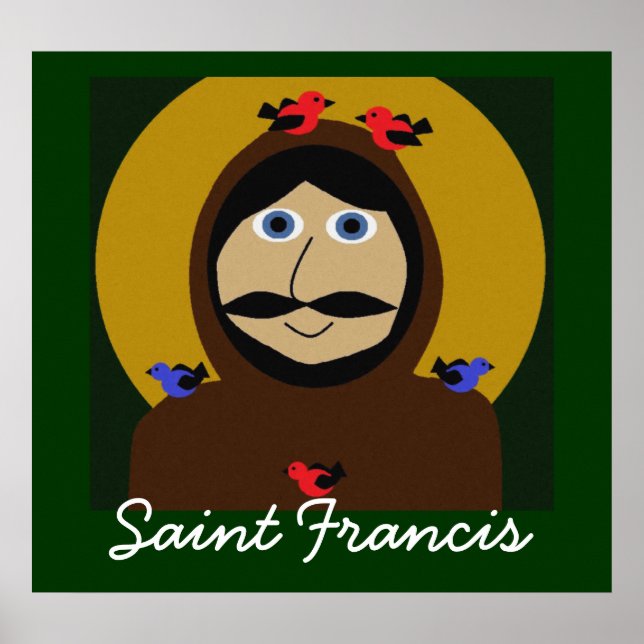 Poster Francis et les oiseaux (Devant)