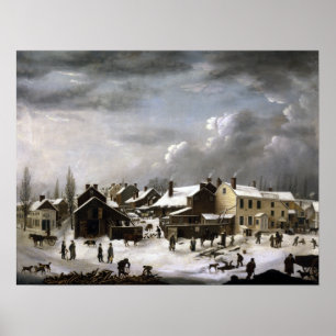 Poster Francis Guy Scène d'hiver à Brooklyn