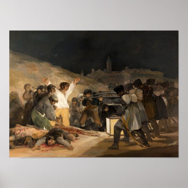 Poster Francisco Goya, Le 3 mai 1808 (Devant)