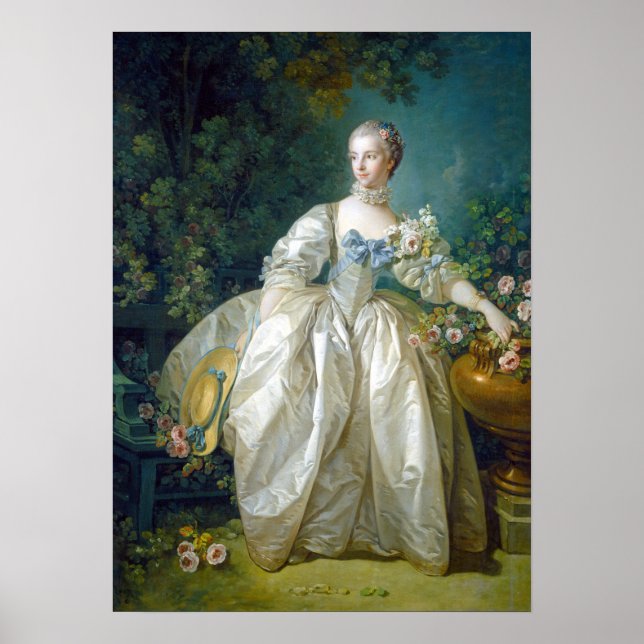 Poster François Boucher Madame Bergeret (Devant)
