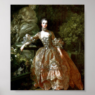 Poster Francois Boucher - Madame de Pompadour