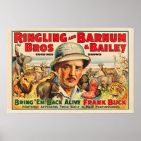 Frank Buck Ramenez l'affiche du cirque en direct