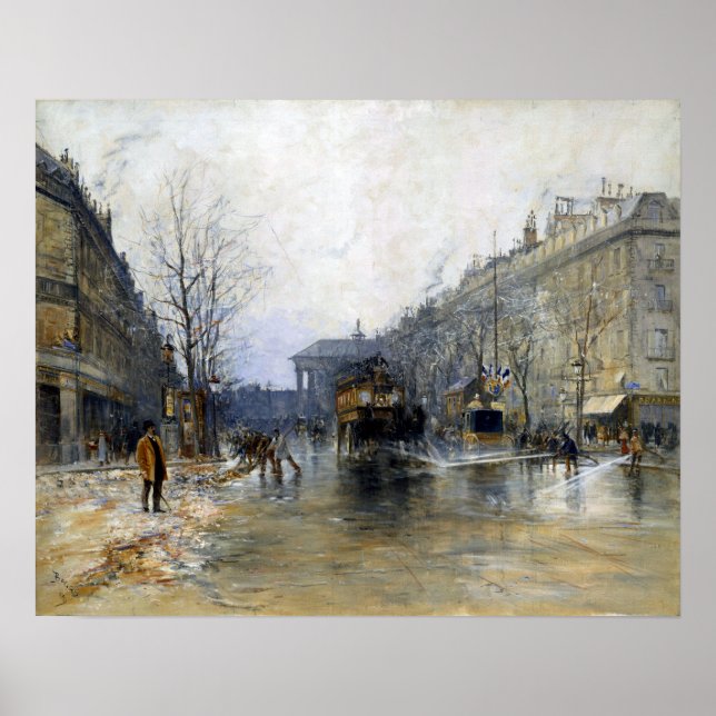 Poster Frank Myers Boggs Paris Street Scene (Devant)
