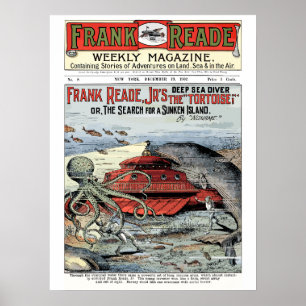 Poster Frank Read Jr Futurist Sci-Fi, numéro 1-8, 1902