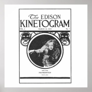 Poster Frankenstein 1910 Le Kinetogramme Edison
