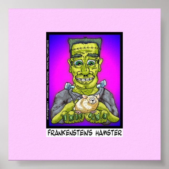 Poster Frankenstein's Hamster Funny Canvas Print (Devant)