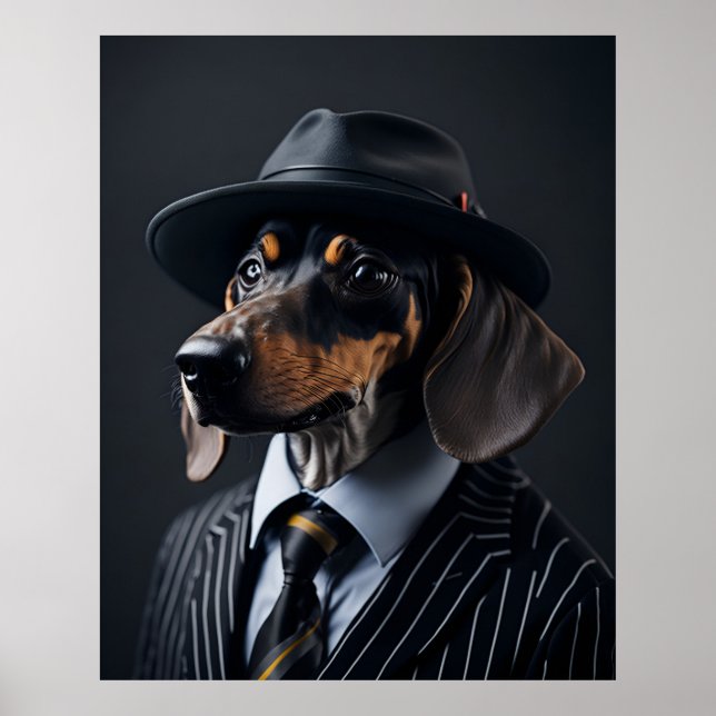 Poster Frankie le Dashhound (Devant)