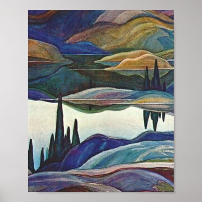 Poster Franklin Carmichael - Lac Mirror (Devant)