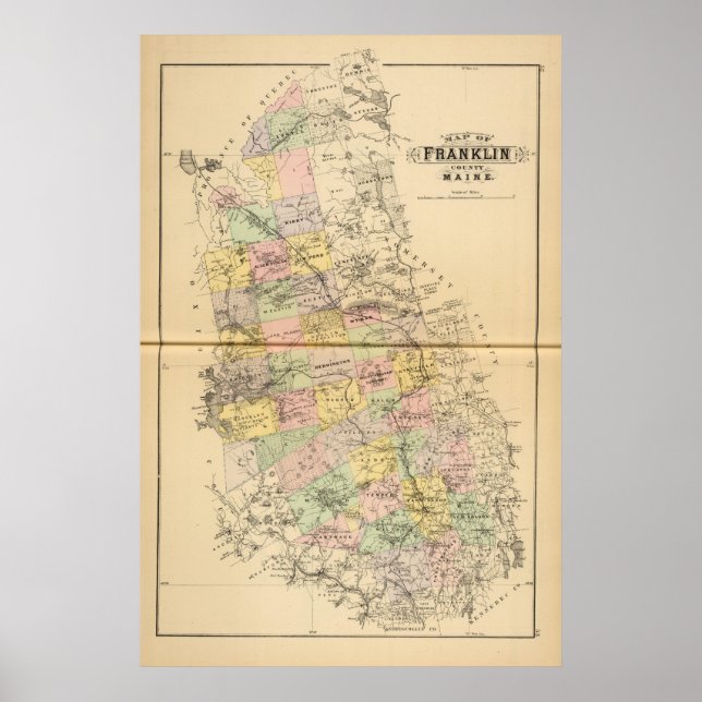 Poster Franklin Co., Maine (Devant)
