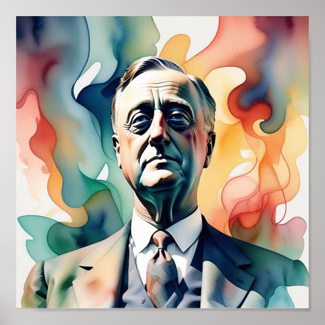 Poster Franklin D. Roosevelt (Devant)