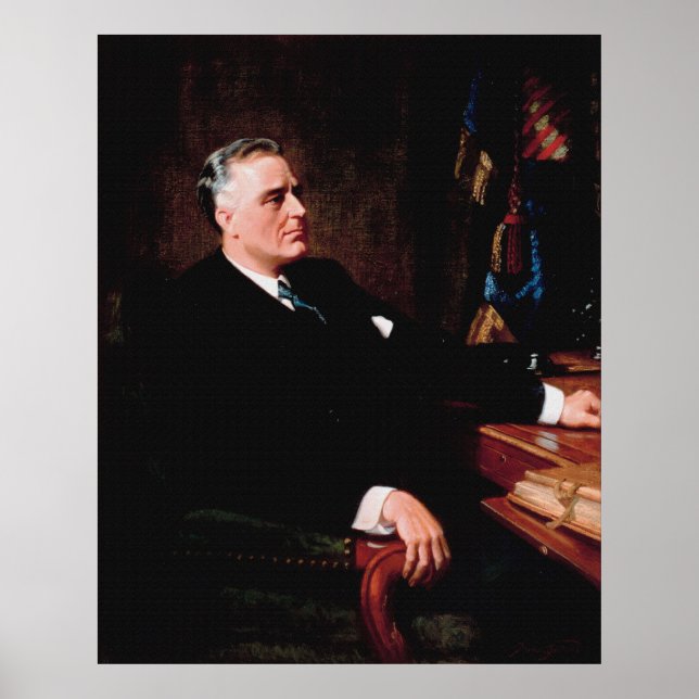 Poster FRANKLIN D. ROOSEVELT par Frank O. Salisbury (Devant)
