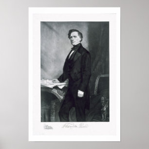 Poster Franklin Pierce, 14e président des États-Unis