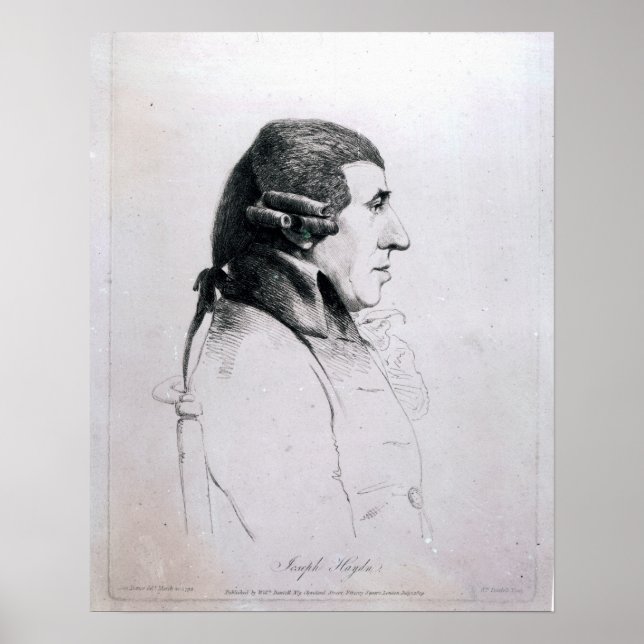 Poster Franz Joseph Haydn, 1809 (Devant)