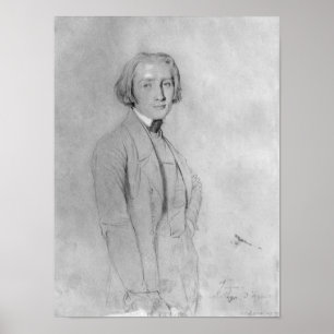 Poster Franz Liszt Rome, le 29 mai 1839