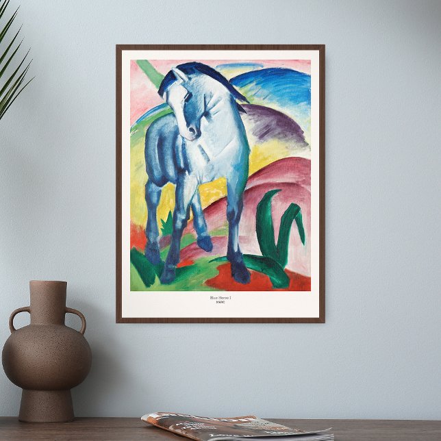 Poster Franz Marc Art Imprimer Cheval Bleu I peinture (Créateur téléchargé)