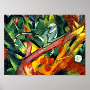 Poster Franz Marc - Le Petit Singe