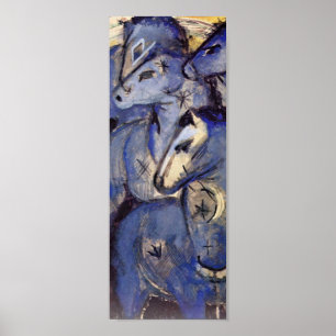 Poster Franz Marc - Tower of Blue Horses