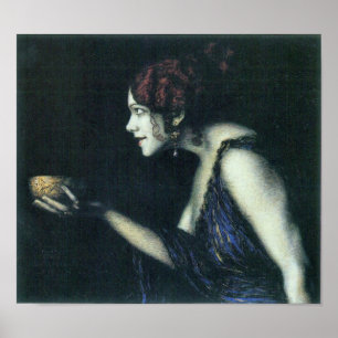 Poster Franz von Stuck - Tilla Durieux comme Circe