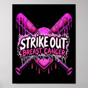 Poster Frapper le cancer du sein Vendre Plaque Accueil Dr