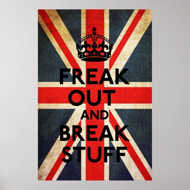 Poster Freak Out and Breff Stuff Parodie Print (Devant)