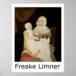 Poster Freake Limner Mme Elizabeth Freake et bébé Mary