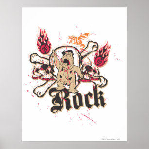 Poster Fred Flintstone Rock