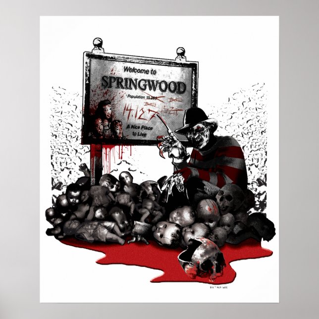 Poster Freddy contre Jason | Bienvenue à Springwood (Devant)