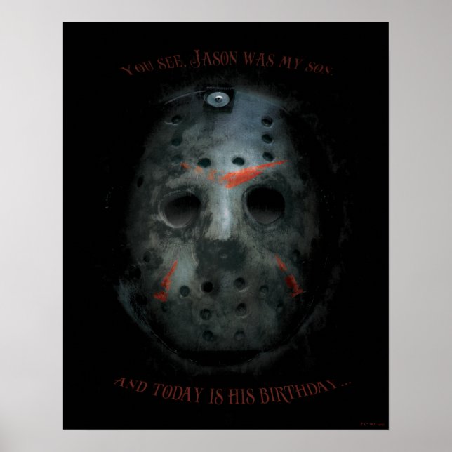 Poster Freddy contre Jason | Devis Jason Mask (Devant)