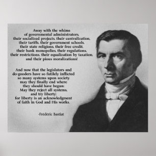 Poster Frederic Bastiat Essayer la liberté