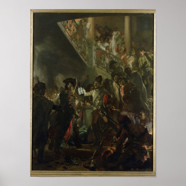 Poster Frédéric II le Grand, à Lissa, Bonsoir (Devant)