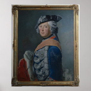 Poster Frédéric II le Grand de Prusse, après 1753