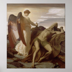 Poster Frédéric Leighton - Elijah dans la nature