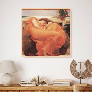 Poster Frédéric Lord Leighton Flaming Juin Art Carré