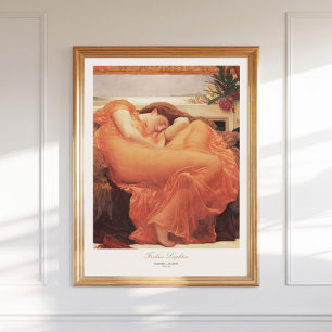 Poster Frédéric Lord Leighton Flaming Juin Peinture Art