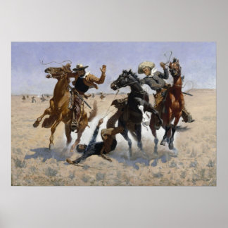 Poster Frederic Remington / Aider un camarade