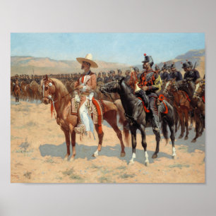 Poster Frederic Remington - Le Major Mexicain