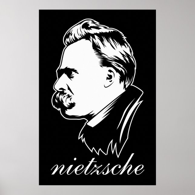 Poster Frederich Nietzsche Portrait Mousepad (Devant)