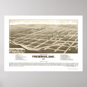 Poster Frederick, SD Carte panoramique - 1883