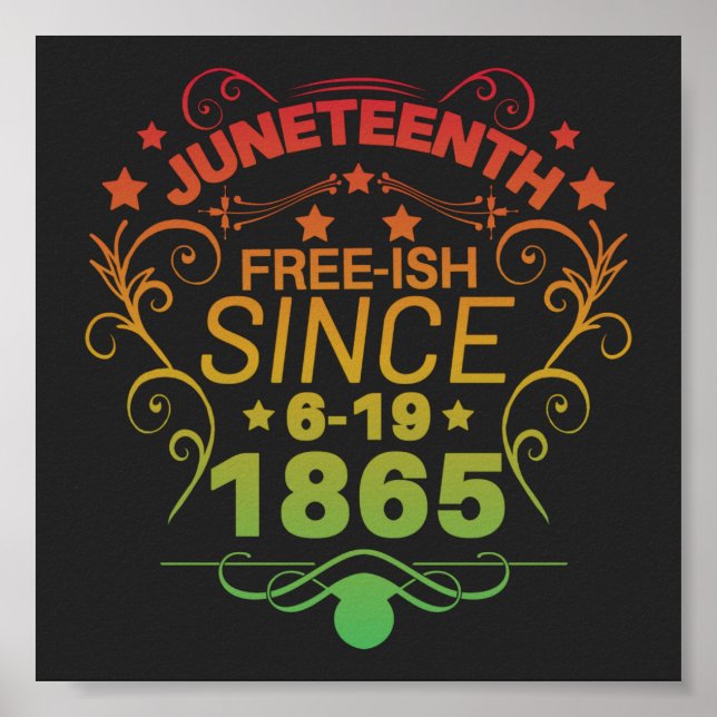 Poster Free-ish Since 1865 (Devant)