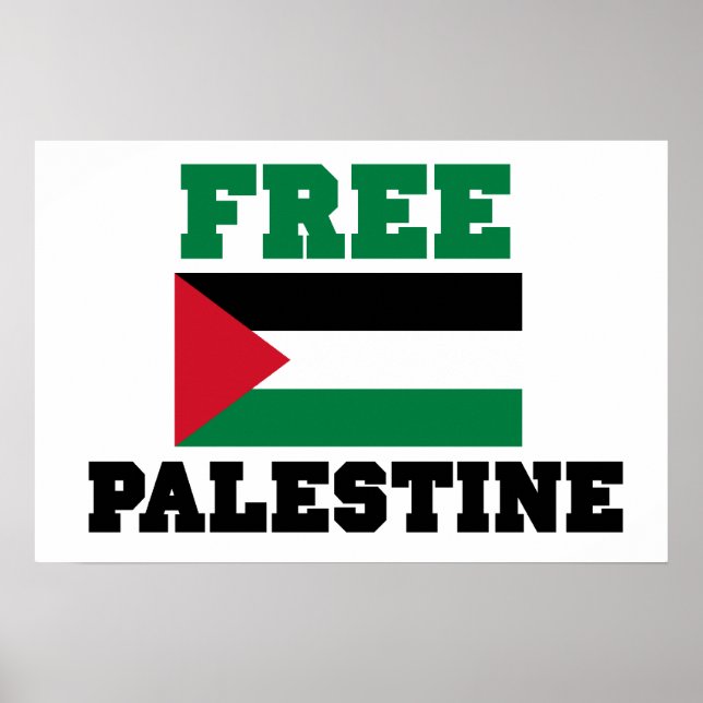 Poster Free Palestine (Devant)