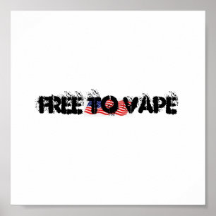 POSTER FREE TO VAPE DESIGN