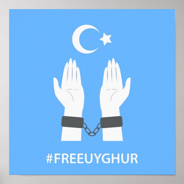 POSTER #FREEUYGHUR (Devant)