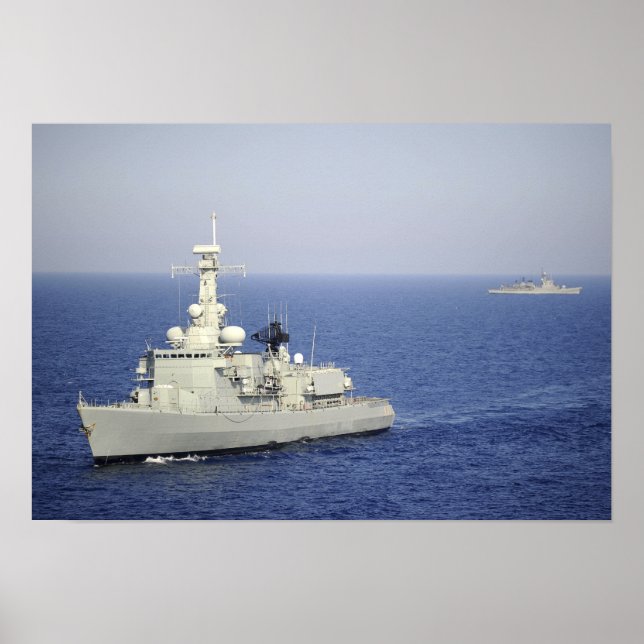 Poster Frégate de marine portugaise NRP Bartolomeu Dias (Devant)
