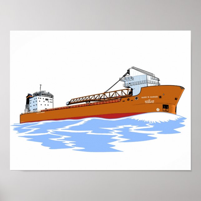 Poster Freighter Mark W. Barker (Devant)