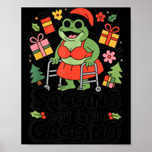 Poster Frelon de Noël drôle qui tombe mais toujours hilar