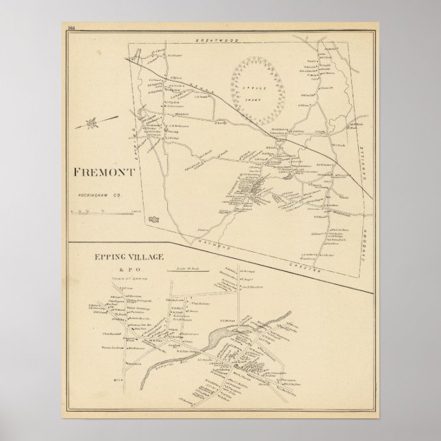 Poster Fremont, Epping Village & PO (Devant)