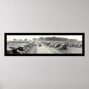 Poster Fremont, photo 1916 de salon de l'Auto de Ne